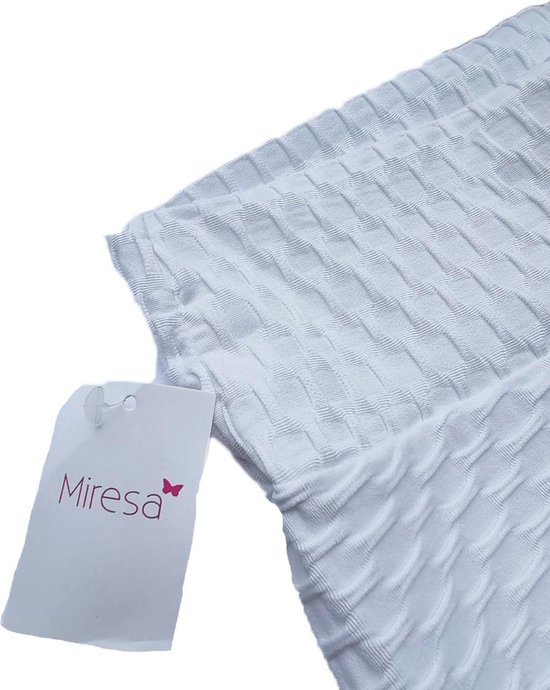 Miresa - Sexy Leggings de sport / Leggings Fitness & Yoga - Wit - Taille M