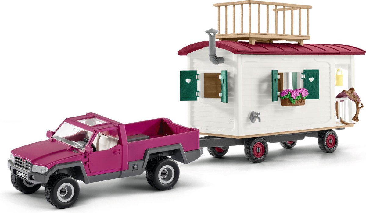 schleich HORSE CLUB - Woonwagen voor geheime club-bijeenkomsten - Kinderspeelgoed voor Jongens en Meisjes - 5 tot 12 jaar - 42593 — afbeelding 9