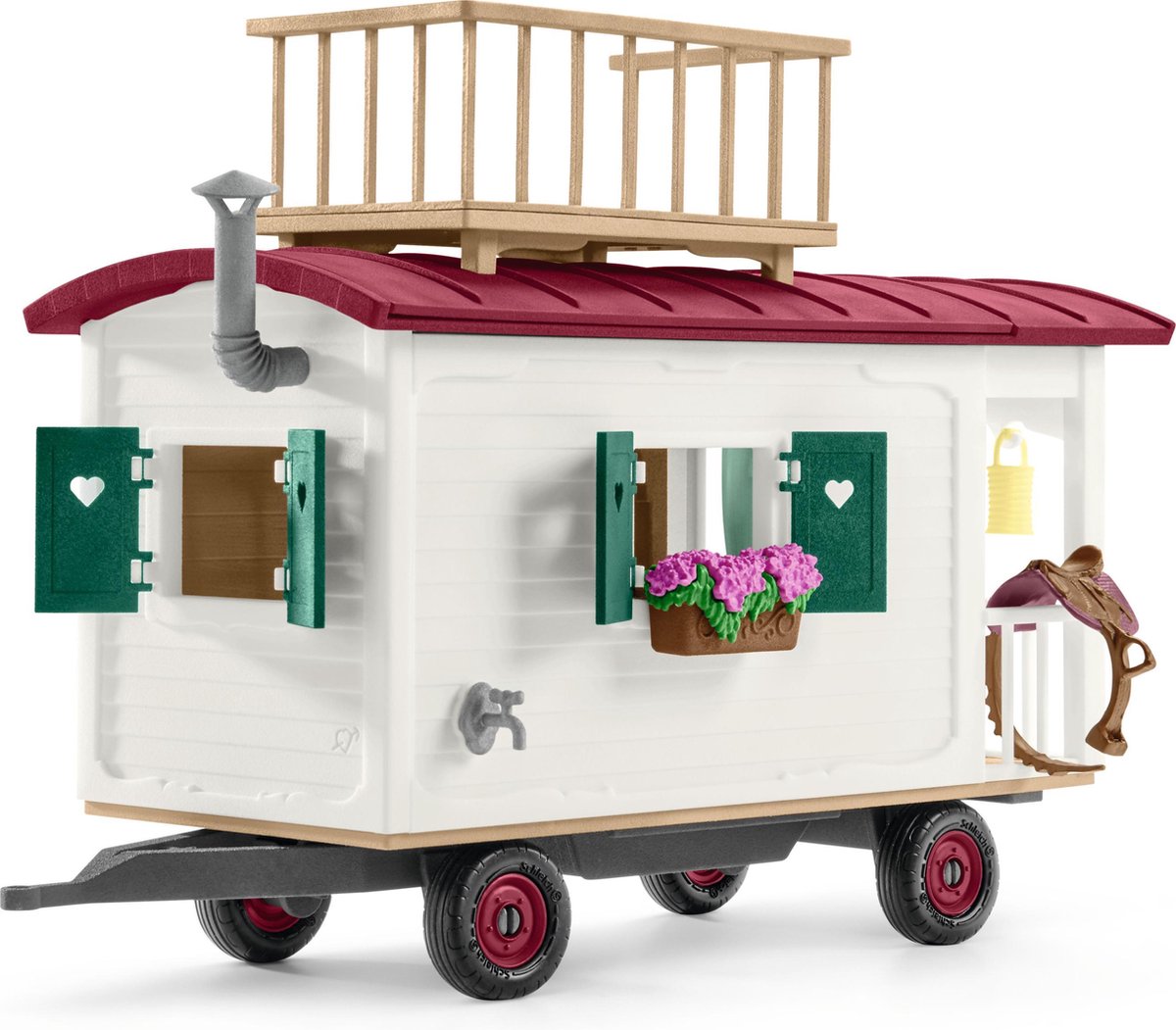 schleich HORSE CLUB - Woonwagen voor geheime club-bijeenkomsten - Kinderspeelgoed voor Jongens en Meisjes - 5 tot 12 jaar - 42593 — afbeelding 11