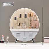 Mode Lade Make-Up Opbergdoos Badkamer Borstel Lippenstift Houder Desktop Acryl Sieraden Cosmetische Huidverzorging Organizer Rack Gray M