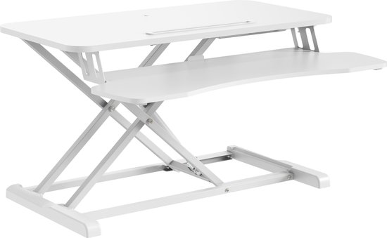 Ergonomisch zit-sta bureau verhoger – hoogte verstelbaar – 80 cm