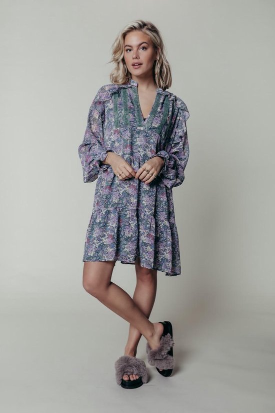 Robe Colourful Rebel Avery Flower Mini Gipsy Ladies - Taille S