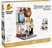Panlos P-657043 Street View - Kinderkledingwinkel - 249 onderdelen - Compatibel met grote merken - Bouwdoos