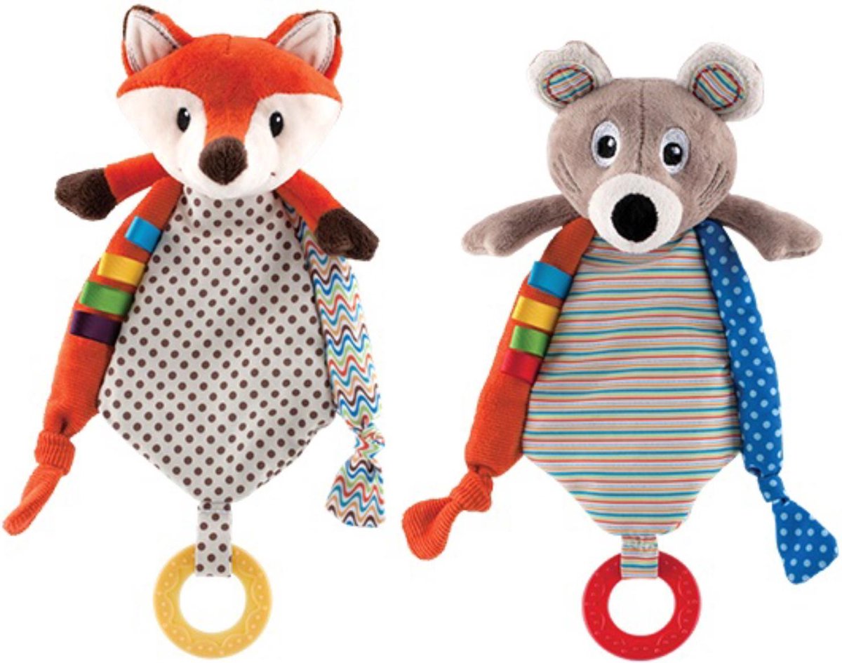 Nûby Pluche Knuffel met Bijtring Muis 0m+