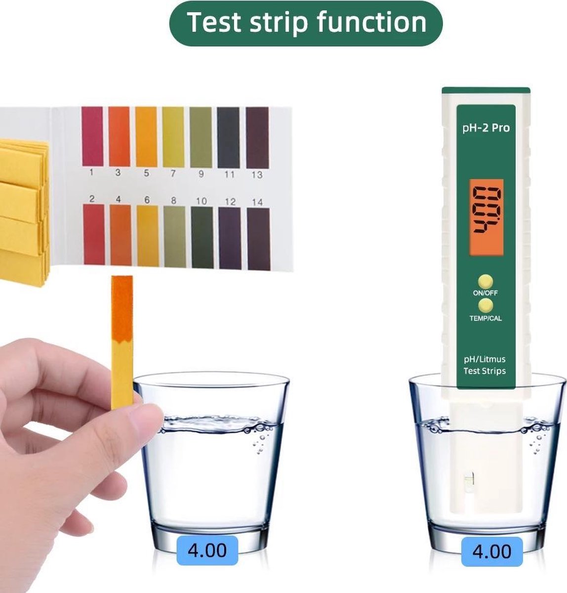 pH pro meter Litmus test Digitale pH meter pH indicator pH waarde meten pH pro meter Litmus test Digitale pH meter pH indicator pH waarde meten