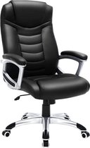 MIRA Home  - Bureaustoel - Game stoel - Kantoor - Kunstleer - Zwart - 52x53x122