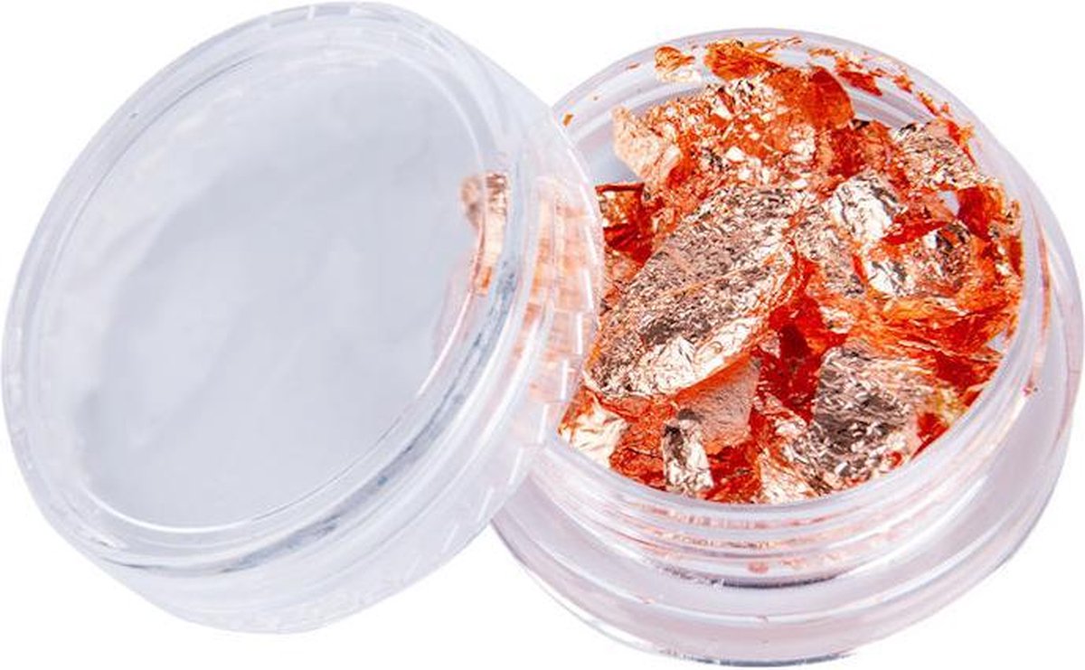 Goedkoopste DRM Nail Art Flakes 8 Orange Gold
