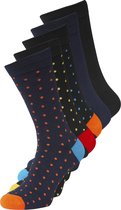 JACK&JONES JACJOBBE SOCKS 5 PACK Heren Sokken - Maat One Size