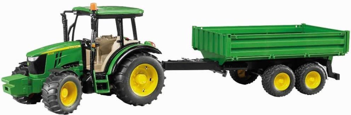 Bruder Tractor with Trailer John Deere 5115M (BR2108) - Bruder