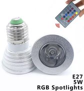 RGB LED Licht E27 verlichting inclusief afstandsbediening