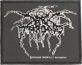 Darkthrone Lurex Logo Standard Woven Patch Embleem Zwart/Wit