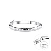 Joy|S - Zilveren bangle armband voor kinderen - 42 mm/ 5mm - voor kinderen tot ong 6 jaar