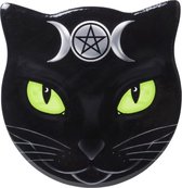 Alchemy Onderzetter Triple Moon Cat Zwart