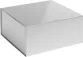 Cadeaudoos ZILVER, 23x23x11cm (5 stuks)