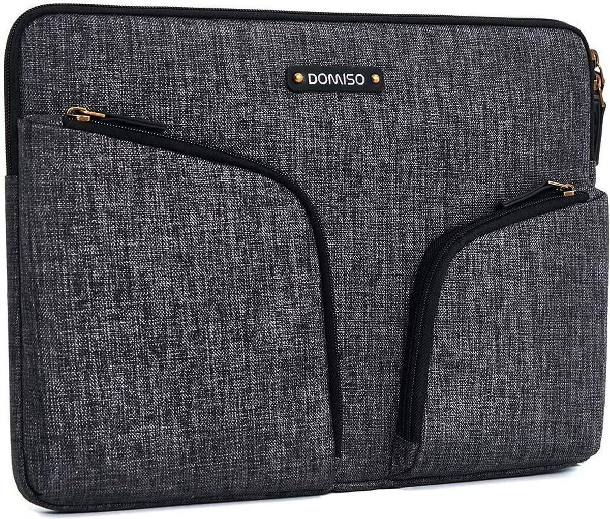 Selwo 11-11,6 inch waterdichte laptophoes notebooktas beschermhoes canvas voor 11,6 inch MacBook Air / 12,3 inch Microsoft Surface Pro/Acer/Asus/Dell/Fujitsu/Lenovo/HP/Samsung, donkergrijs