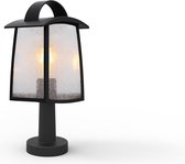 LUTEC Kelsey - Voetstuklamp voor buiten met E27 fitting - Zwart