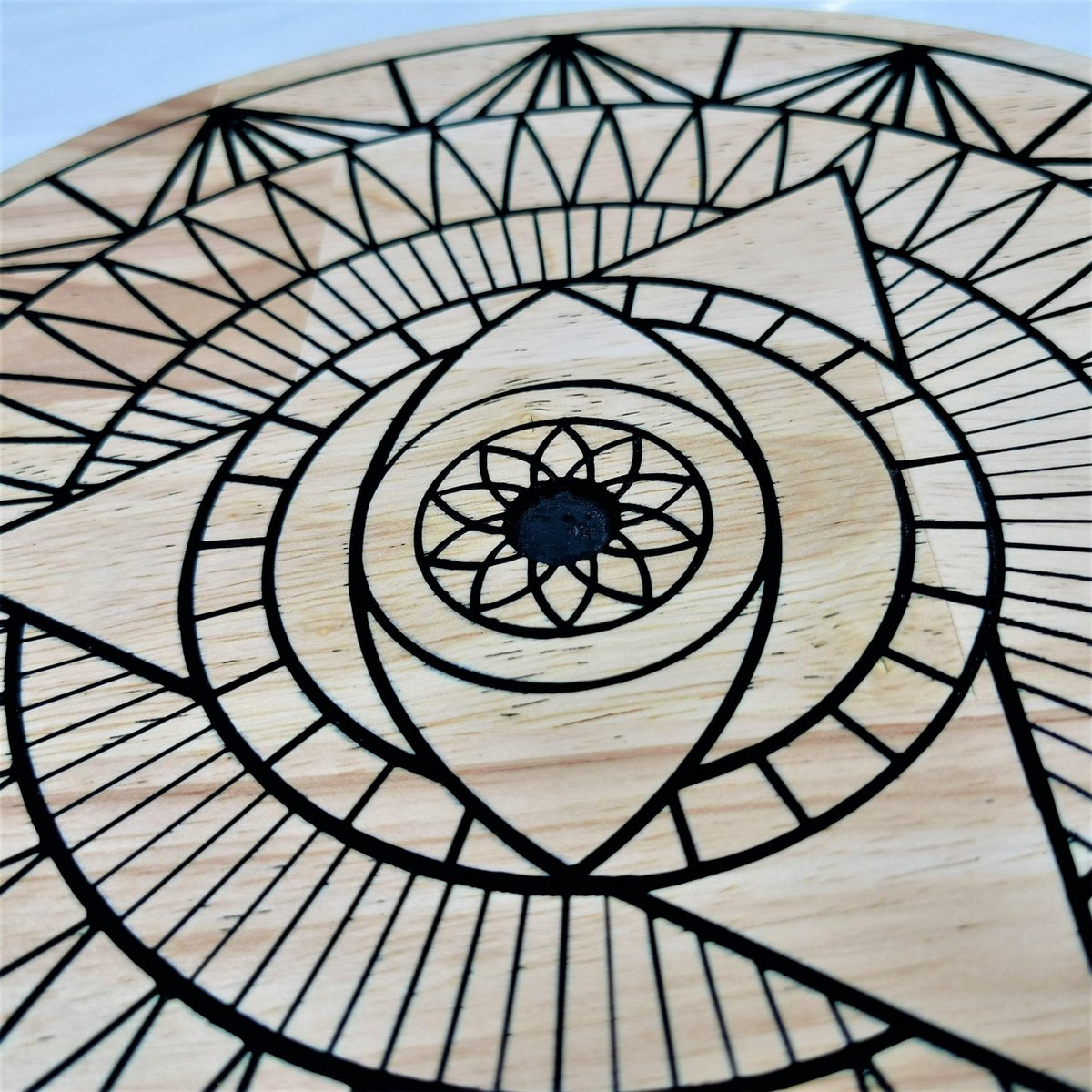 Décoration Murale Métatron Cube Yusheng - Art Géométrique Sacré En Bois