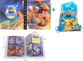 Pokémon verzamelmap met gratis 12 Pokemon stickers - 240 kaarten - Charizard - verzamel map - Pokémon - speelgoed