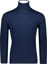 Calvin Klein Trui Blauw Aansluitend - Maat L - Heren - Herfst/Winter Collectie - Wol