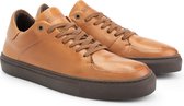 DenBroeck Wayne St. Leren herensneakers - Cognac Bruin Leer - Maat 41