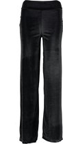 Catwalk junkie zwarte velours loose fit stretch broek - Maat S