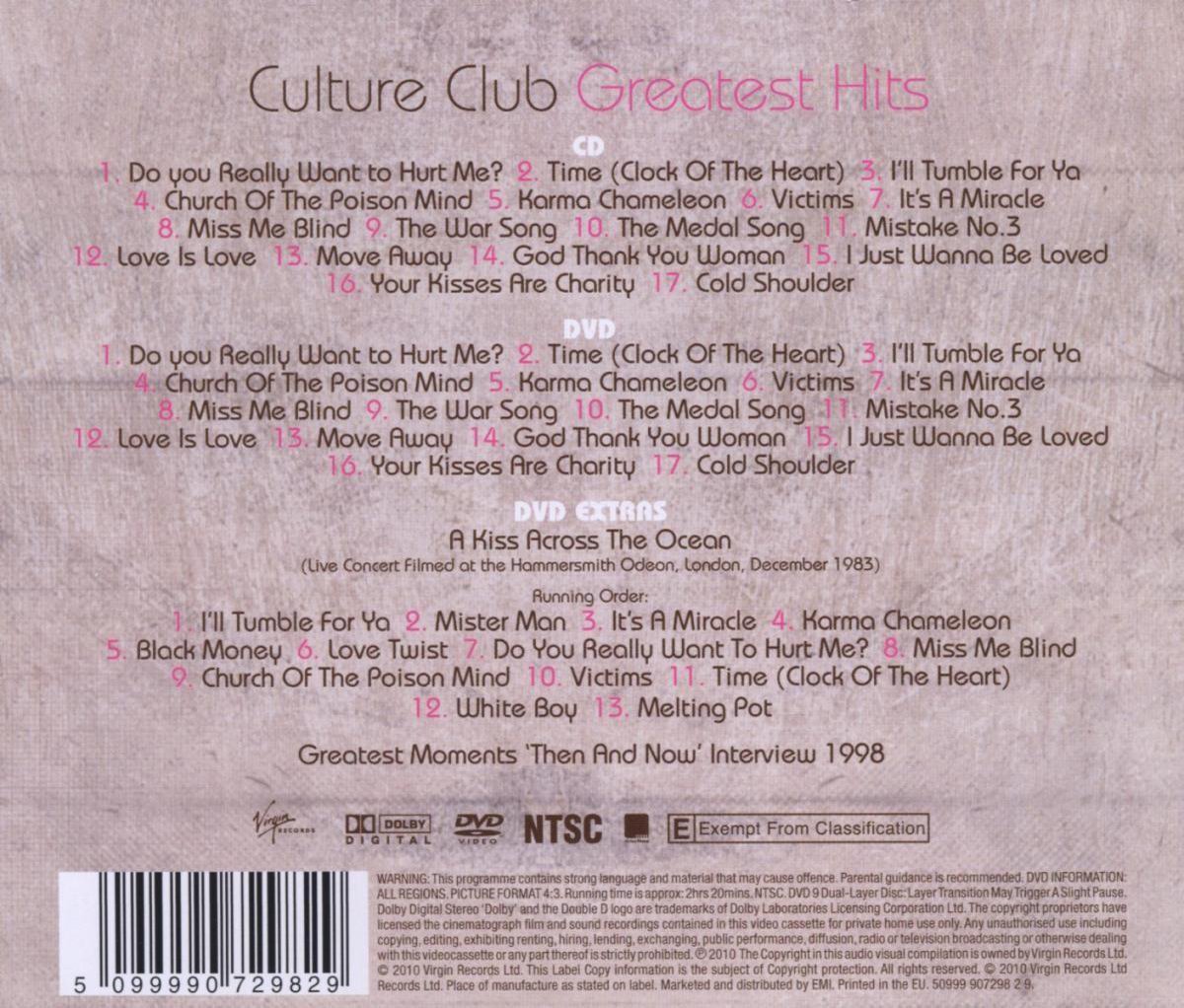 Greatest Hits, Culture Club Muziek