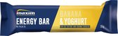 Maxim Energy Bar Banana/Yoghurt - 15 x 55g - Energiereep met muesli, gedroogd fruit met banaansmaak en een yoghurtlaagje - 15 energierepen Banaan met Yoghurt - Eet makkelijk weg en