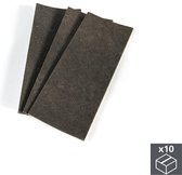 Emuca Zelfklevende anti-kras viltjes voor meubels, rechthoekig, 100 x 250 mm, 30 st.