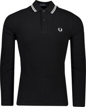 Fred Perry T-shirt Zwart Aansluitend - Maat M - Heren - Herfst/Winter Collectie - Katoen