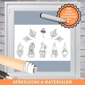 Art4Window Raamtekening Kleurplaat Set | "Herfst Kabouters" | hxb 165x106cm | Raamdecoratie | Creatief Schilderen | Decoratie Herfst | Raamschildering Raamstickers Raamverf