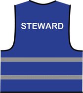 Steward hesje blauw