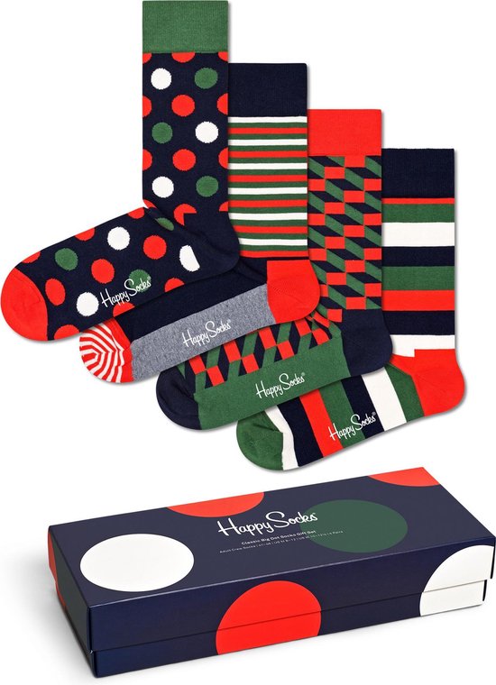 Happy Socks classic holiday giftbox 4P multi II - 36-40