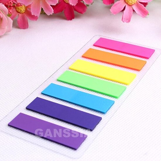 10 vellen Sticky Index Tabs, Beschrijfbare en Verplaatsbare Bestand Tabs Vlaggen Voor Het