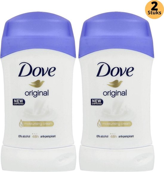 Erfenis Ontmoedigen Implementeren Dove Original Deodorant Stick - Anti Transpirant Deo Stick met 0% Alcohol -  48 Uur... | bol.com