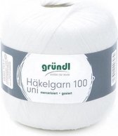 813-101 Haakgaren 100 6x100 gram wit