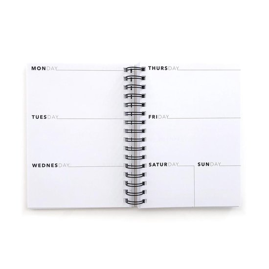 Planner "Plan Your Work Panter " A5 formaat + Kaart - Weekplanner