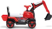 Loopauto graafmachine Rood