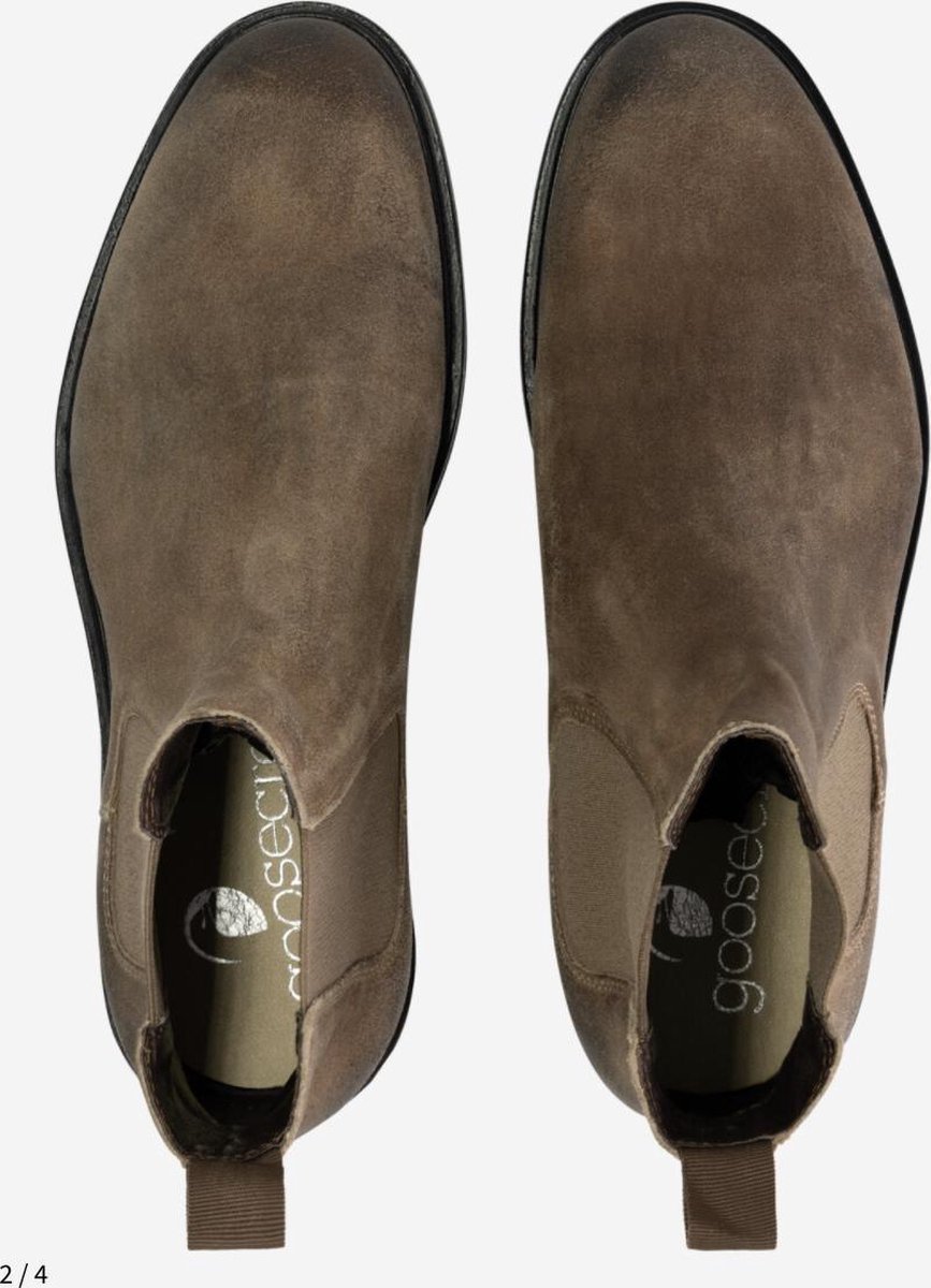 Goosecraft Chet Crepe Heren Chelsea Boots - Beige - Maat 42 | bol.com
