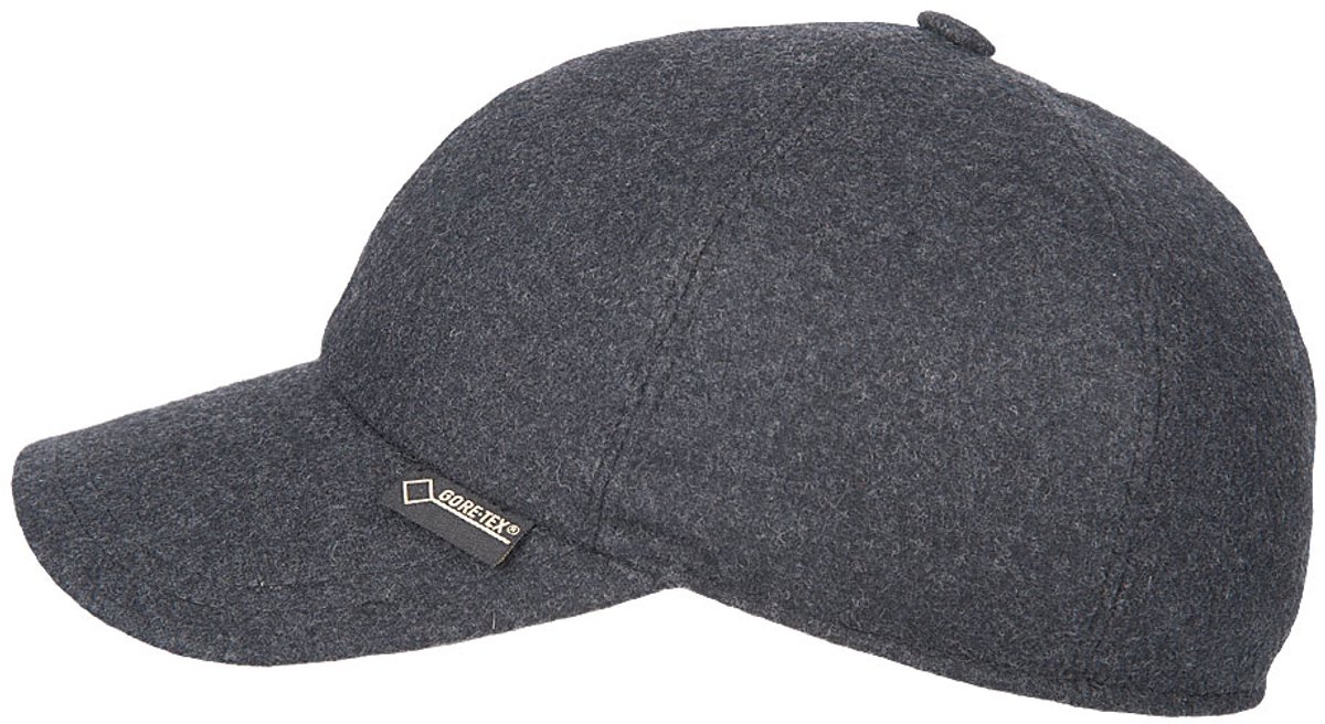 Hatland - Baseball cap voor volwassenen - Ruston Gore-Tex - Antraciet - maat M (57CM)