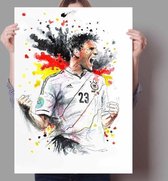 Voetbal Wereldster Print Poster Wall Art Kunst Canvas Printing Op Papier Living Decoratie Multi-color 60X80cm