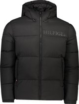 Tommy Hilfiger Jas Zwart Getailleerd - Maat S - Heren - Herfst/Winter Collectie - Polyamide