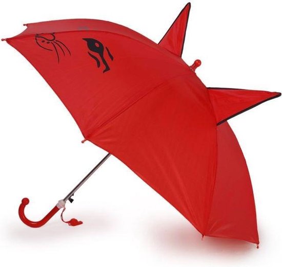 Parapluie pour enfants Hip avec oreilles et sifflet. rouge | bol.com