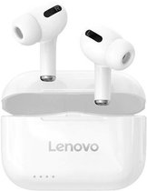 Lenovo LP1S TWS Bluetooth 5.0 Earbuds Wit Draadloze Headset Stereo Oordopjes Sportief HiFi Muziek Met Microfoon Voor Android & IOS