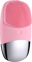 Gezichtsreinigingsborstel - Gezichtsreiniger - USB oplaadbaar - siliconen - Roze - Mee-eters Puistjes Vette Huid Blackheads - face brush - Poriën - Elektrisch gezichtsreiniger - Ma