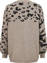 VILA VIALIA ANIMAL L/S KNIT CARDIGAN Dames Vest  - Maat L