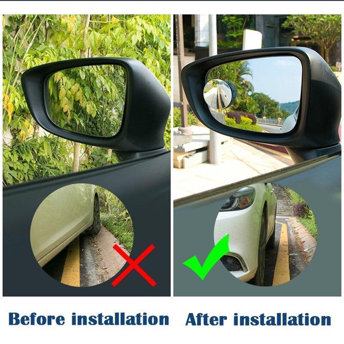 Blind Spot Spiegel (2 stuks) Auto Dode Hoek Spiegel Ovaal HD Glas