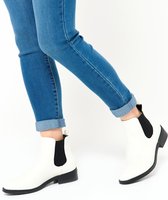 LOLALIZA Chelsea boots met elastiek - Ecru - Maat C40