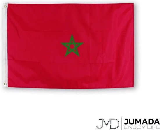 Jumada's Marokkaanse Vlag - Flag of Morocco - Vlag Marokko - Vlaggen - Polyester - 150 x 90 cm