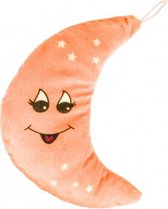 knuffel maan 20 cm oranje