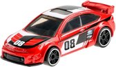 auto '08 Ford Focus 7 cm die-cast rood/wit/zwart